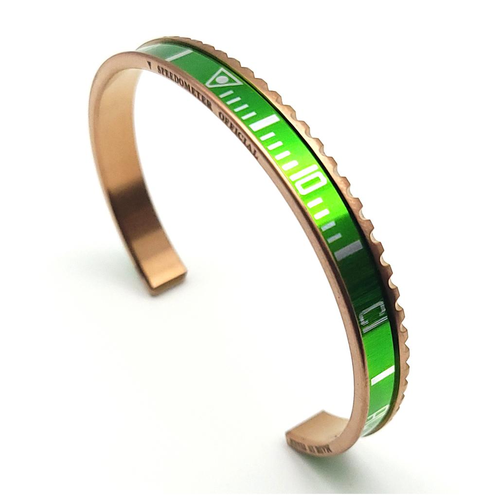 Speedometer Official [Pvd Rose Gold Collection] Green Color
