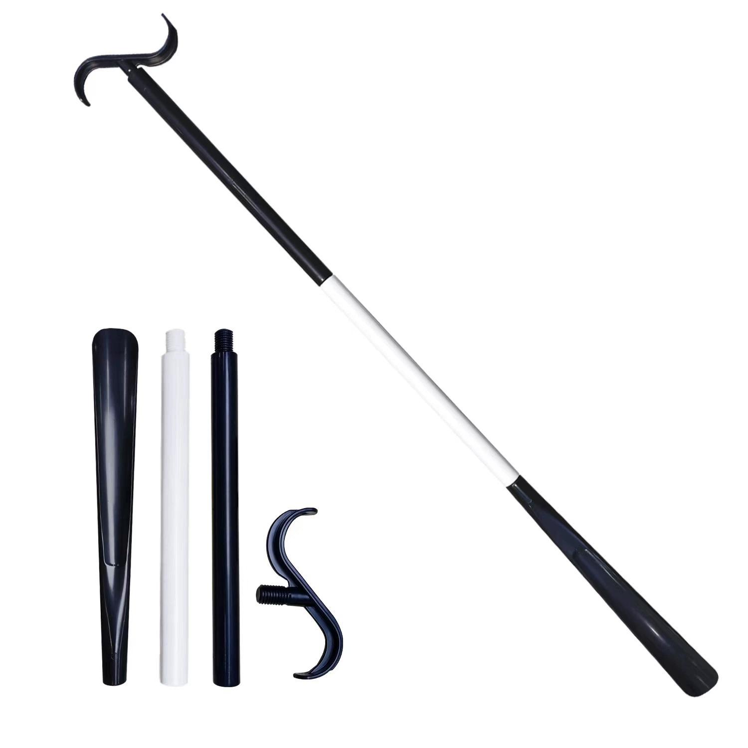 Detachable Clothing Auxiliary Tool Long Coat Shoe Sock Care Multi-Function Shoe Sock Care Aid Includes Shoe Horn Assistance