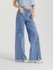 UNKNOWN PLANET Line Slit Denim Pants Blue
