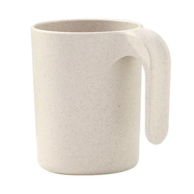 Toothbrush Cup Beige Large Capacity Portable Thickened Rugged Toothbrush Holder Cup with Handle for