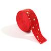 High-Quality Wired Velvet Ribbon 2.5CM Width Christmas Packaging Ribbon  Bow Making