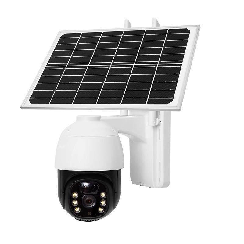 

360° Solar-Powered Night Vision Outdoor Surveillance Camera with Mobile Remote Control T12-No Memory Card-No Data Card