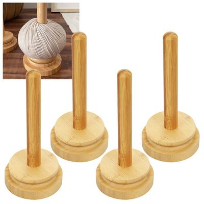 Rotating Yarn Yarn Ball Set of 4 Holder, Stand, Anti-Tangle & Rolling, Stable, Ribbon, Rope,