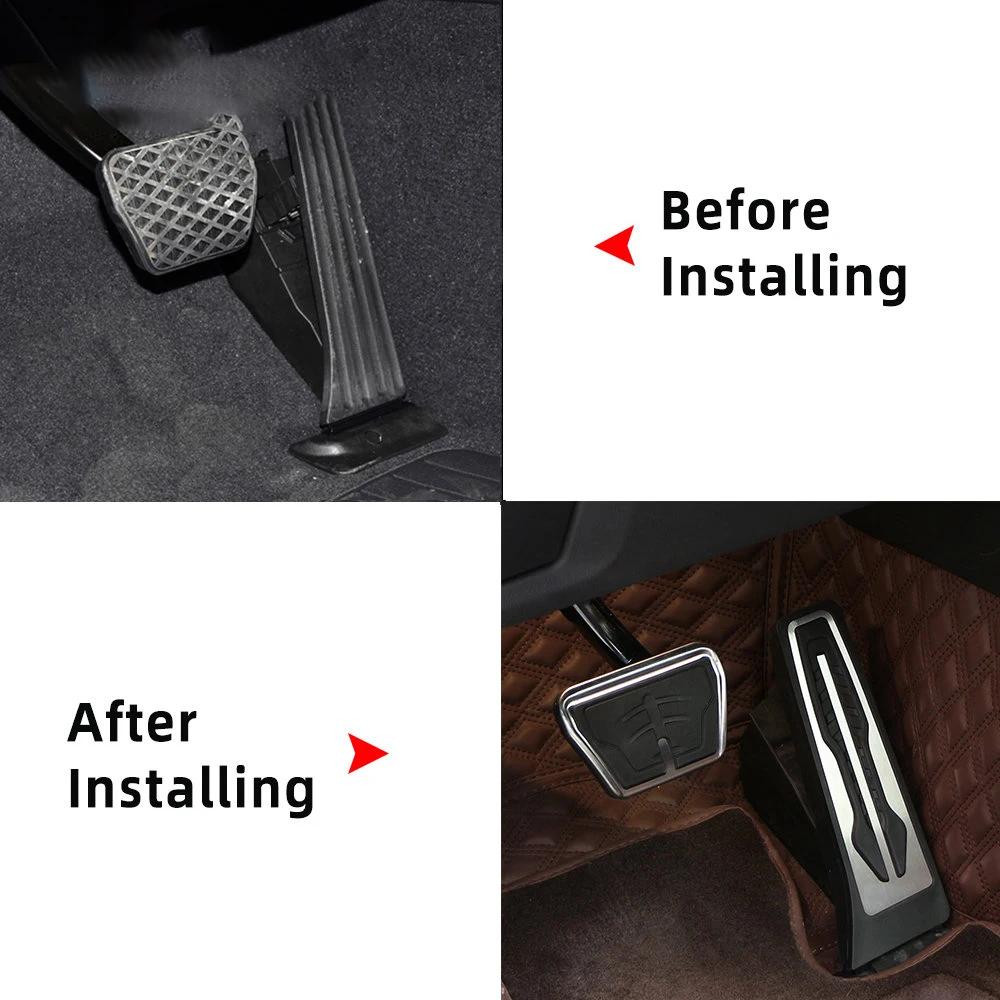 Car Pedal Covers For BMW X1 Acessories iX1 U11 2021 2022 2023 AT MT No Drilling Gas Foot Brake Pedal Pads Non Slip Pad Bodykit