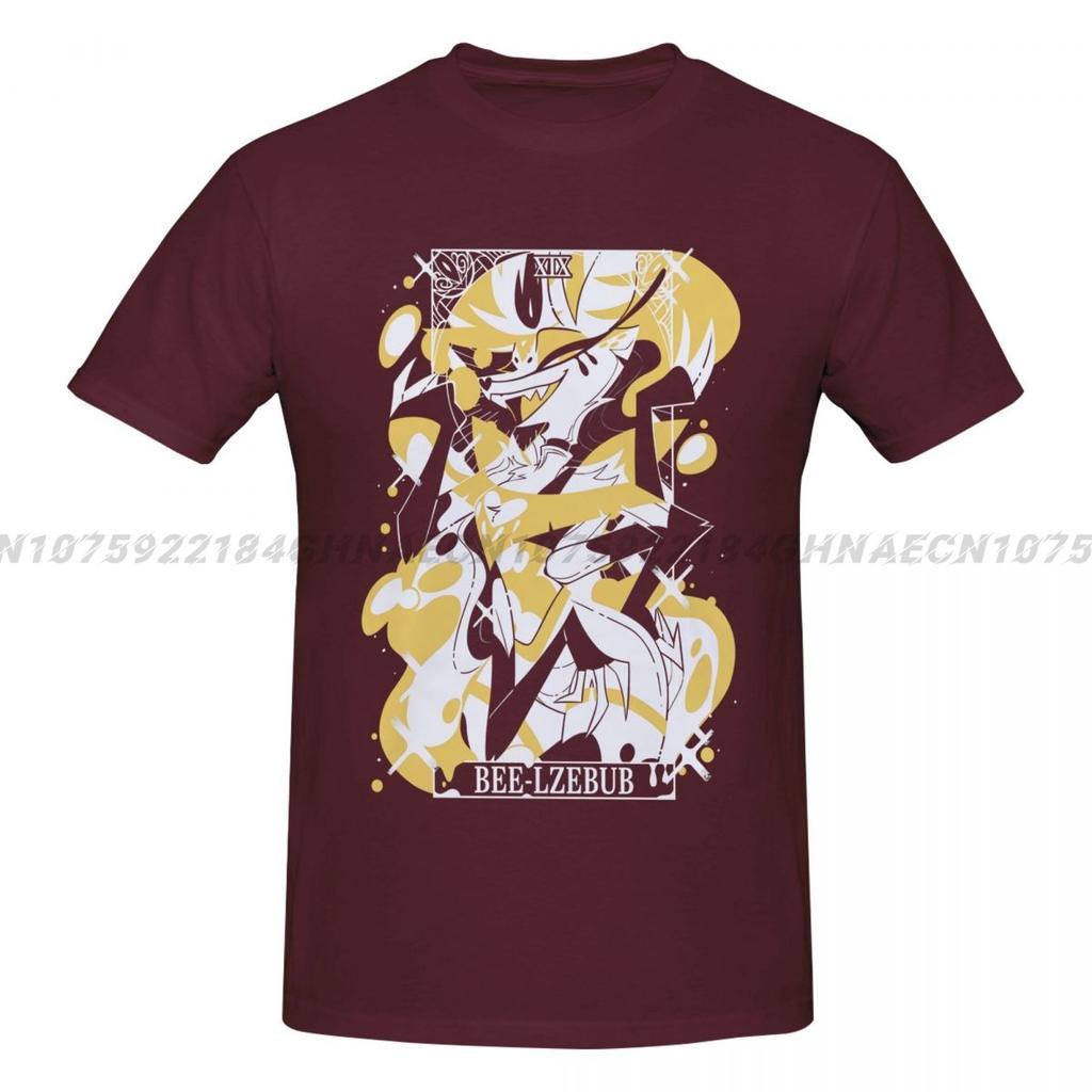 Bee-Lzebub Helluvaboss Men Crew Neck TShirts Oversized Tops Clothing Sleeve Tees Gift Idea Shirt