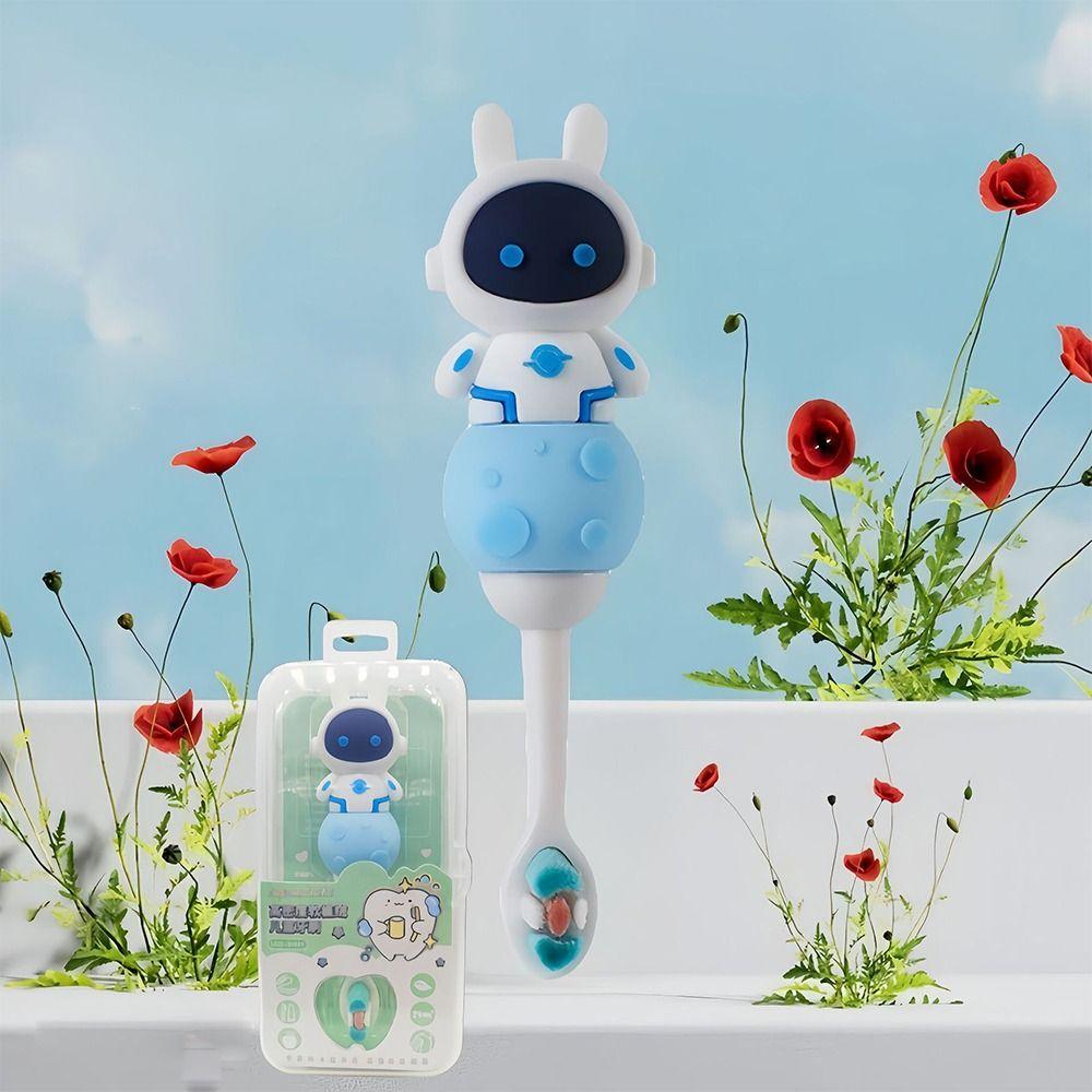 

Детская зубная щетка с изображением астронавта, пищевая зубная щетка для ухода за полостью рта, детская зубная щетка с изображением мультфильма