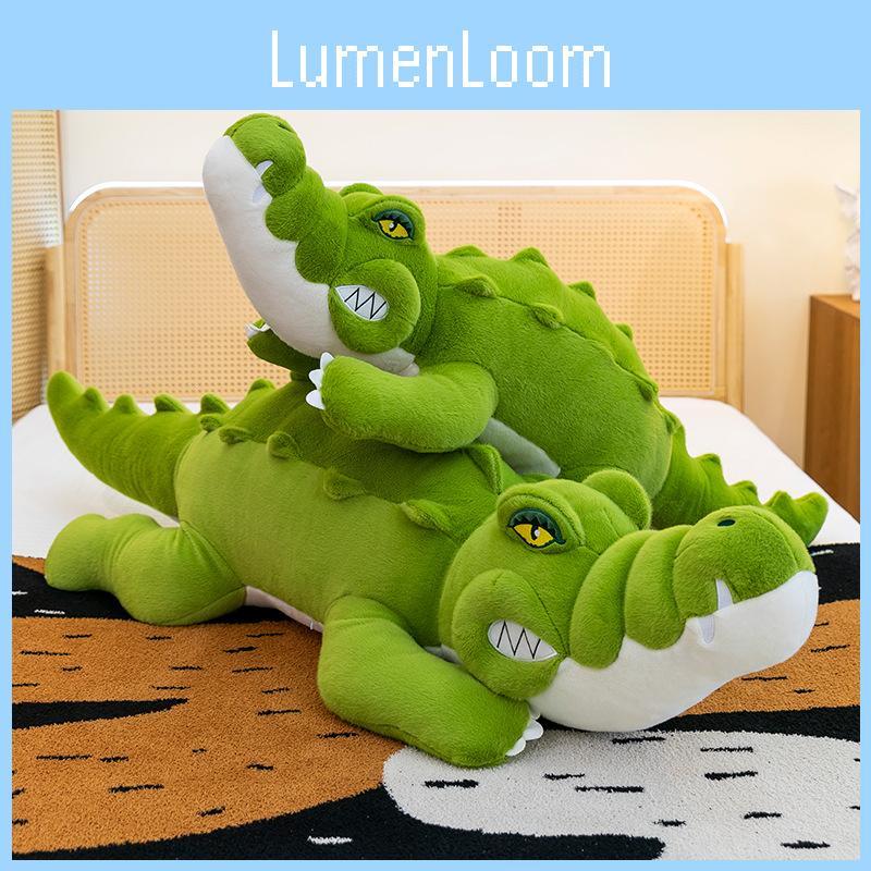 Cute Cartoon Alligator Plush Toy Soft Cuddly Pillow For Kids With Adorable Design