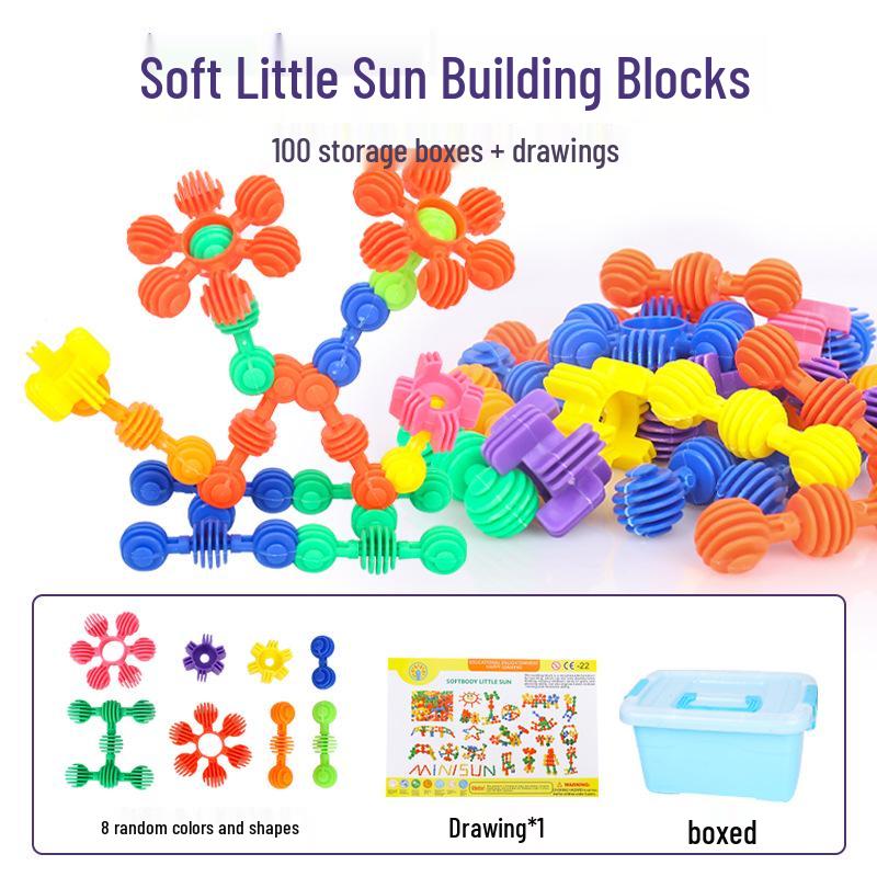 Kindergarten Building Block Toys: Little Sunflower Early Education Puzzle for Boys