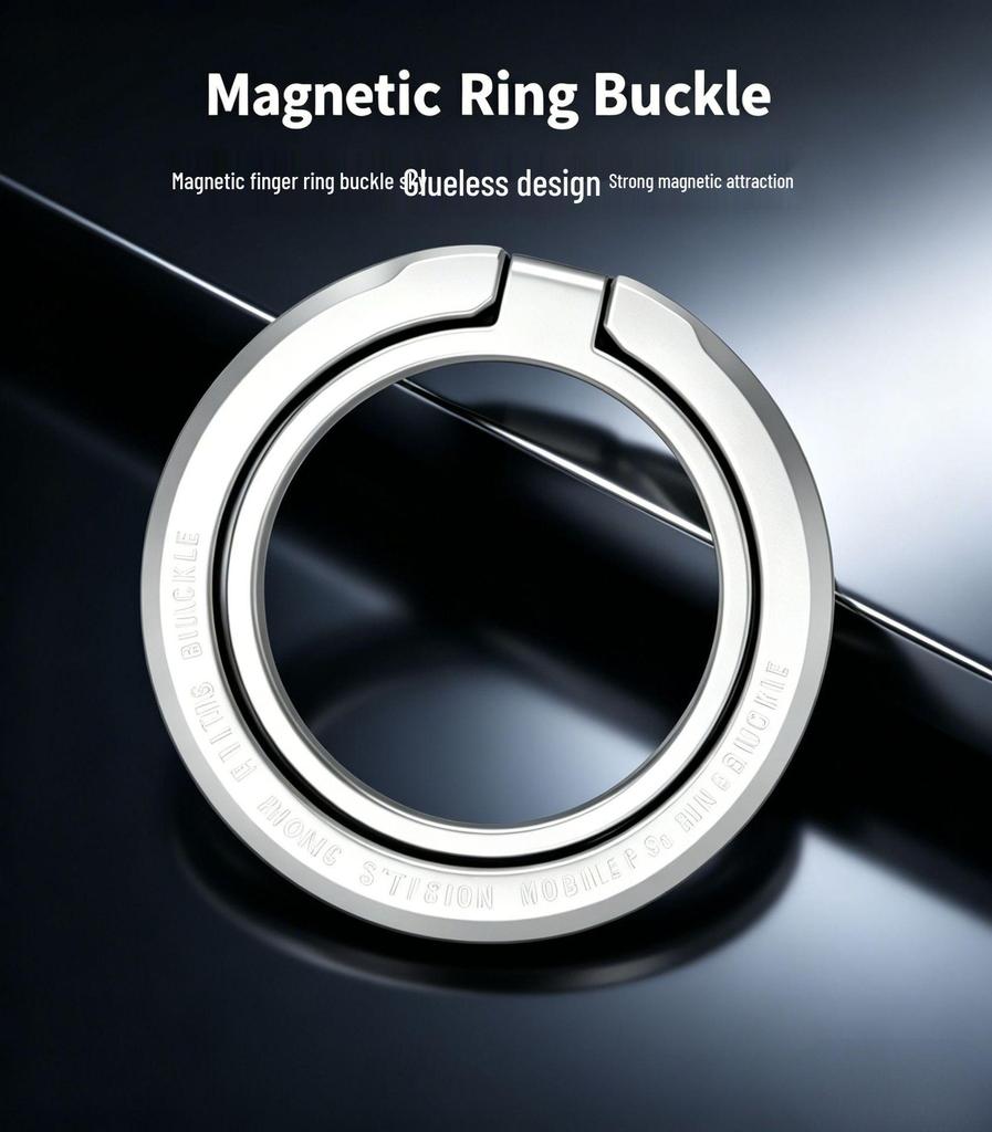 Magnetic Zinc Alloy Folding Ring Phone Holder