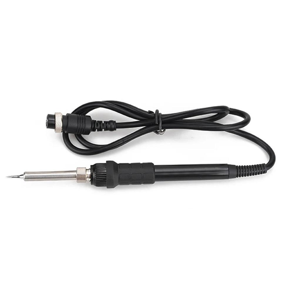 Black And Silver 907A Soldering Handle 50W Soldering Iron Ergonomic Grip Multiple Nozzle Options For 936 Stations