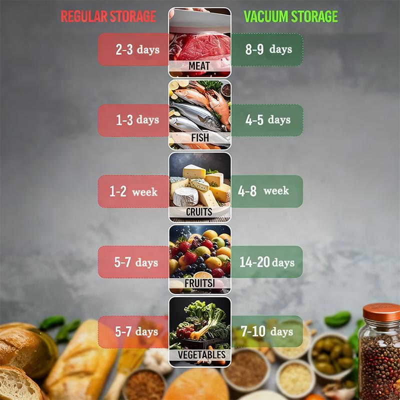 Compact Food Vacuum Sealer for Kitchen Storage and Freshness