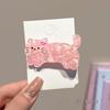 2-5Pcs New Cartoon Puppy Cat Acetate Hair Clip Ins Dopamine Simple Duckbilled Clip Bangs Hair Clip Y2K Hair Accessories Headwear