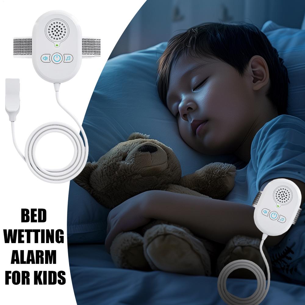 Bedwetting Sensor Rechargeable Bed Wetting Alert for Children Pee Alarm Bedwetting Monitor Sensor with Sound & Vibration Alerts