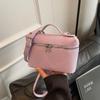 Chic Lychee Grain Women Lunch Tote Bag Insulated Shoulder Crossbody Handheld Bag for Commute Office Food Storage