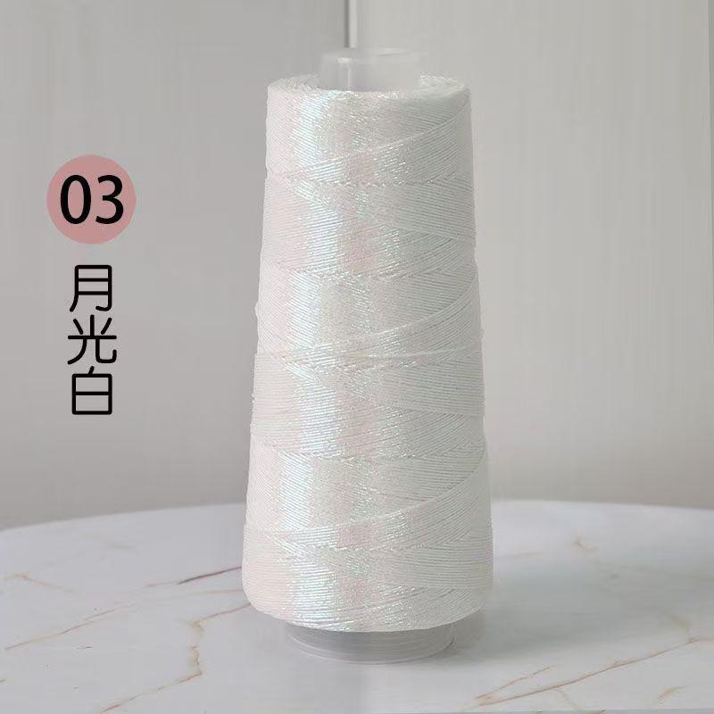 200g Prachtig Glanzend Linnen Goud Zilver Zijde Garen Haken Handbreien Fijne Dunne Naaigaren voor Zomerse Koele Vest Cape