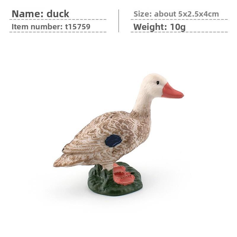 Pvc Farm Animal Decor Set With Realistic Swans Ducks And Chickens For Home Or Office Display