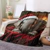 1Pc Cartoon Print Flannel Blanket, High Quality Comfortable for All Seasons, Home Decor, Warmth and Comfort, Perfect for Christmas Birthday Gift