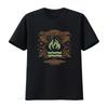 Heißes Wasser Musik Exister Druck Schwarzes T-Shirt Für Unisex XX-Large Vintage Grafik Leicht Streetwear Bequem Lässig