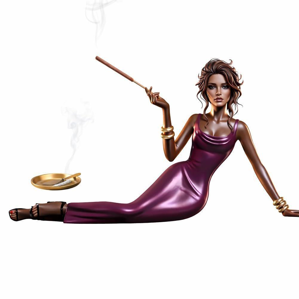 

Elegant Lady Incense Holder - Resin Figurine Incense Stick Burner for Home Decor & Aromatherapy