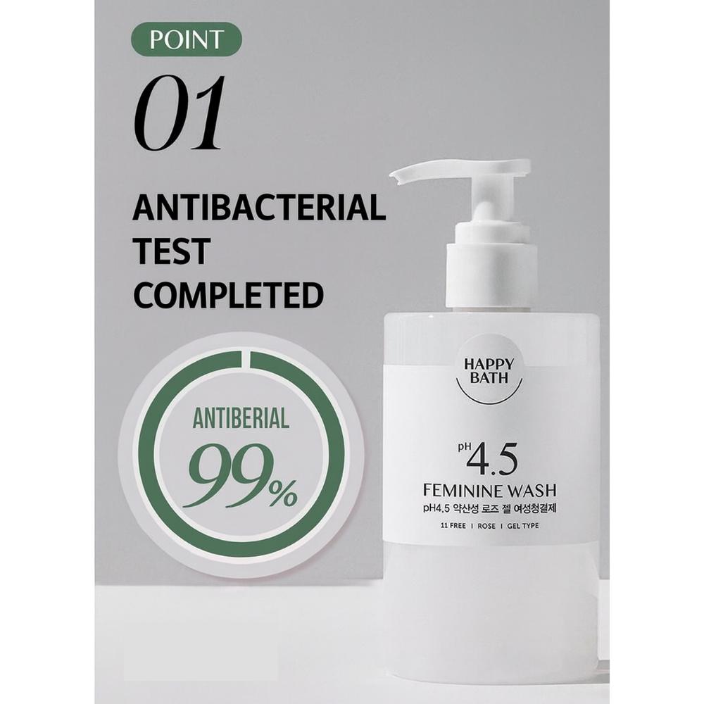 [HAPPY BATH] Feminine Wash pH4.5 <Gel Type , Bubble foam>