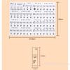 [ZYAS][G331] Set 1 Adesivi Lettere Piano per Principianti 88/61/54/49 Tasti Con Etichette Note Colorate Rimovibili Adesivi Tastiera Piano