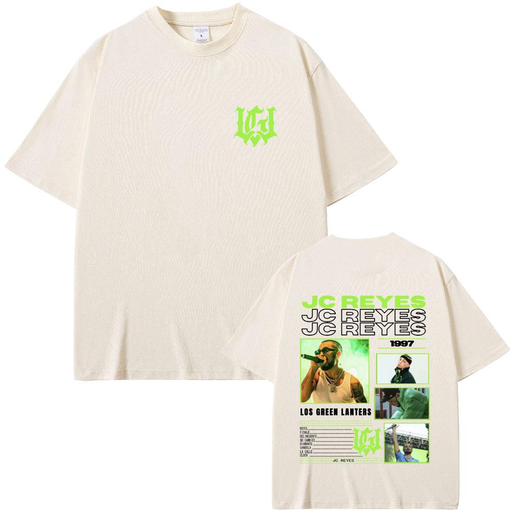 Rapper Jc Reyes Los Green Lanters 2025 Trička Pánská Dámská Módní Hip Hop Trička Pánské Ležérní Oversized Tričko s Krátkým Rukávem