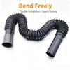 Universal Plastic Flexible Kitchen Basin Strainer Sink Extension Washbasin Drain Hose Pipe For Bathroom Kitchen Accessories