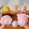 Sensory Toy Blow Bubble Fidget Toy Pig Pinch Decompression Toy Cute Cartoon Animal Squeeze Toy  Kid