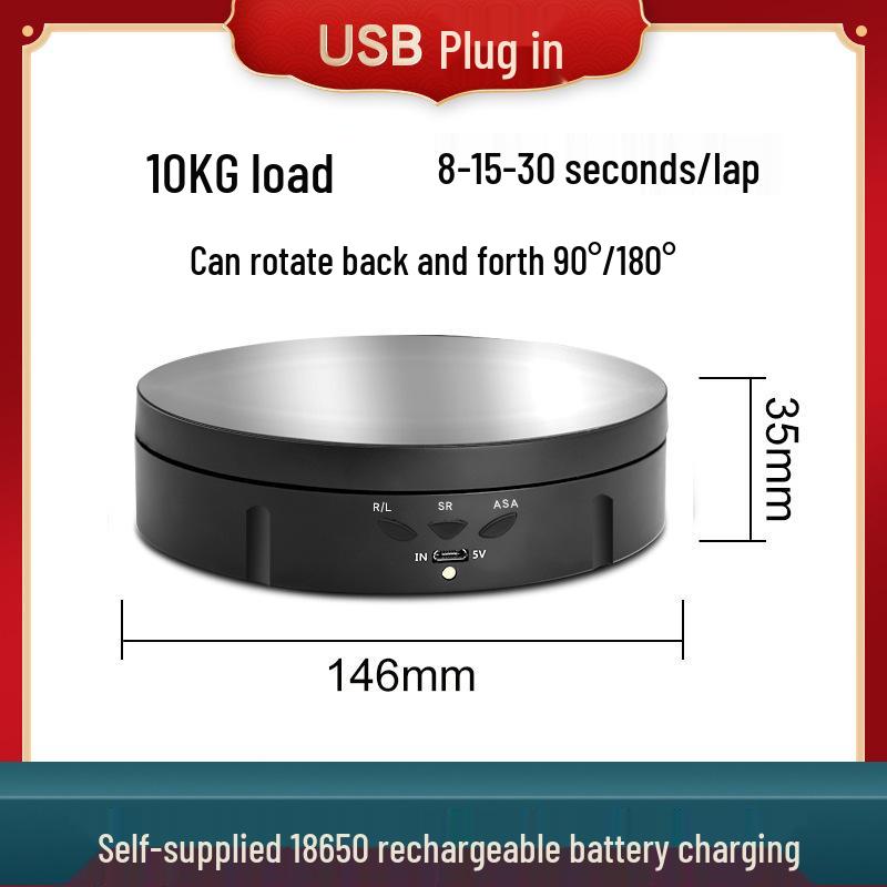 Supporto girevole a 360° con ricarica USB per Live Streaming e Accessori Video