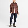 Timberland Plaid Print Outdoor Comfortable Durable Breathable Casual Long Sleeve Shirt Men Shirts Black Red A6P8S-B23