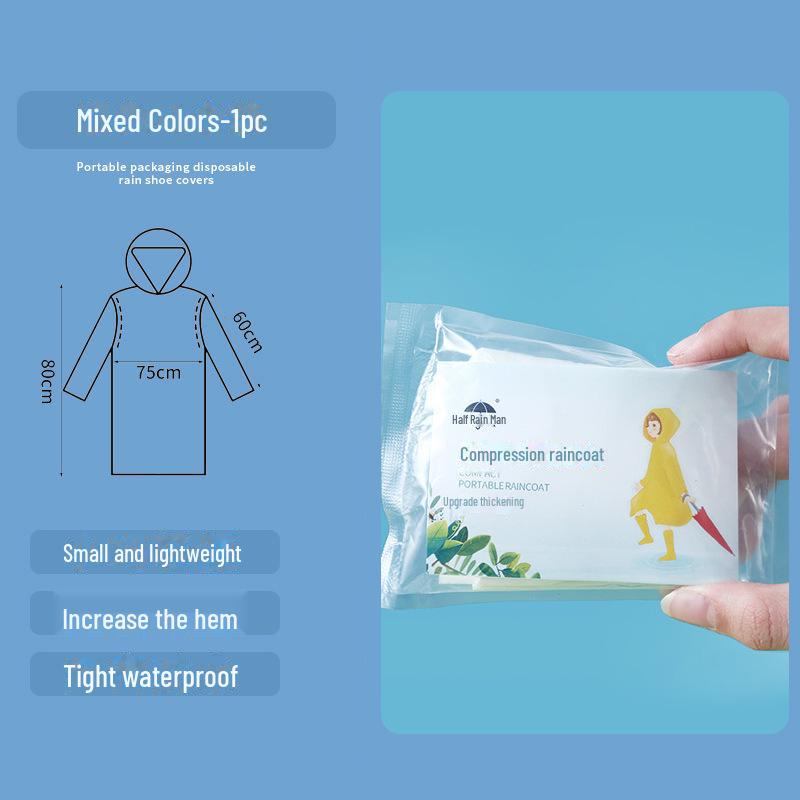 Couvre-chaussures jetables imperméables transparents - Épais, longs et emballés individuellement pour une utilisation en extérieur