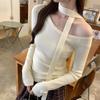 Women's One-Shoulder Halter Neck Slim Fit Sweater