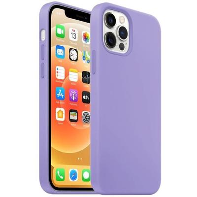 Matte Slim Silicone Case For iPhone 13 (6.1") Violet E.F.Connection