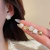 12Pcs Elegent Baroque Pearl Round Square Stud Earrings for Women Premium Feel Ear Studs Daily Simple Jewelry Sets