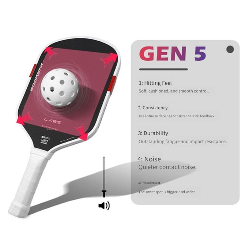 GEN5 Same Shape Pickleball Paddle Set Toray T700 Carbon Fiber Thermoformed Core USAPA Professional Tournament Complete Playing Kit