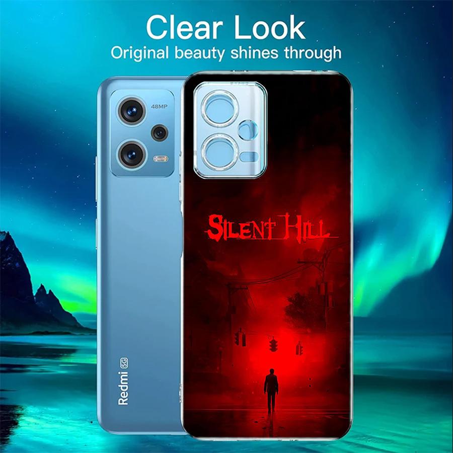 Games S-Silent Hill Phone Case For Redmi Note 14S 12S 12 11 13 14 Pro Plus 11T 11S 10 10S 9 9S Pro TPU Clear Cover