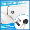 1 Set Fuel Door Lock Cylinder W/Keys for Toyota Tacoma for Toyota Tundra Fuel Tank Lock Cylinder Fuel Filler Lid Door Gas Lock Cylinder 69058-35140