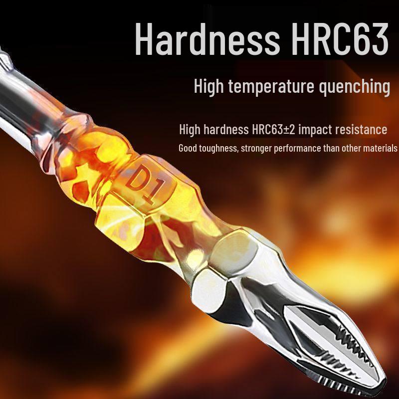 High-Strength Magnetic Anti-Slip Phillips Electric Screwdriver with Dual-Sided Superhard Bit