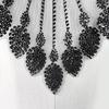 Beaded Sequins Sew on Collar Patches for Wedding Dress Evening Gown Embroidered Beads Sequins Sew on Patches Applique
