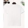 Kids Summer Crew Neck Short Sleeve T-Shirt with Sketch Star Print