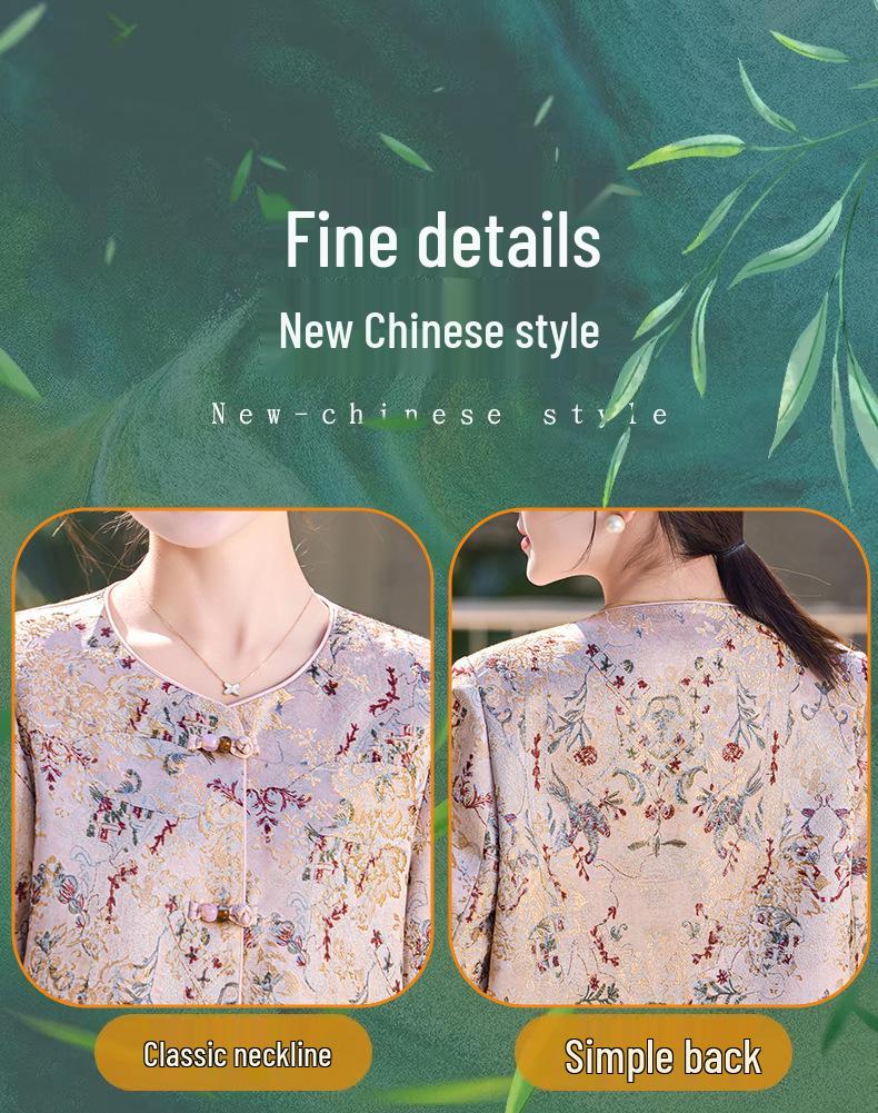 Women's Spring & Autumn 2026 Lapel Jacket for Middle-Aged & Elderly - New Loose, Stylish Design