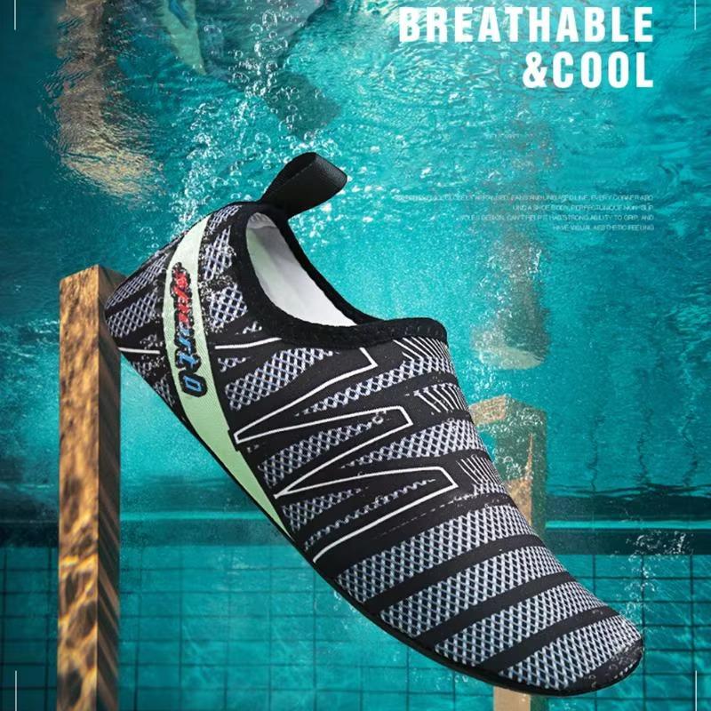 Chaussures d'eau plates confortables pour hommes et femmes, séchage rapide, pantoufles de plage pour hommes, chaussures pour la natation, chaussures de plage pour la plongée