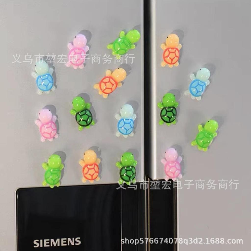 Mini Size Cute Turtle Refrigerator Magnet Kitchen Office Whiteboard Decoration Tortoise Refrigerator Magnet