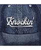 OGARP Washed Denim Knockin Logo B.B Cap Darkblue