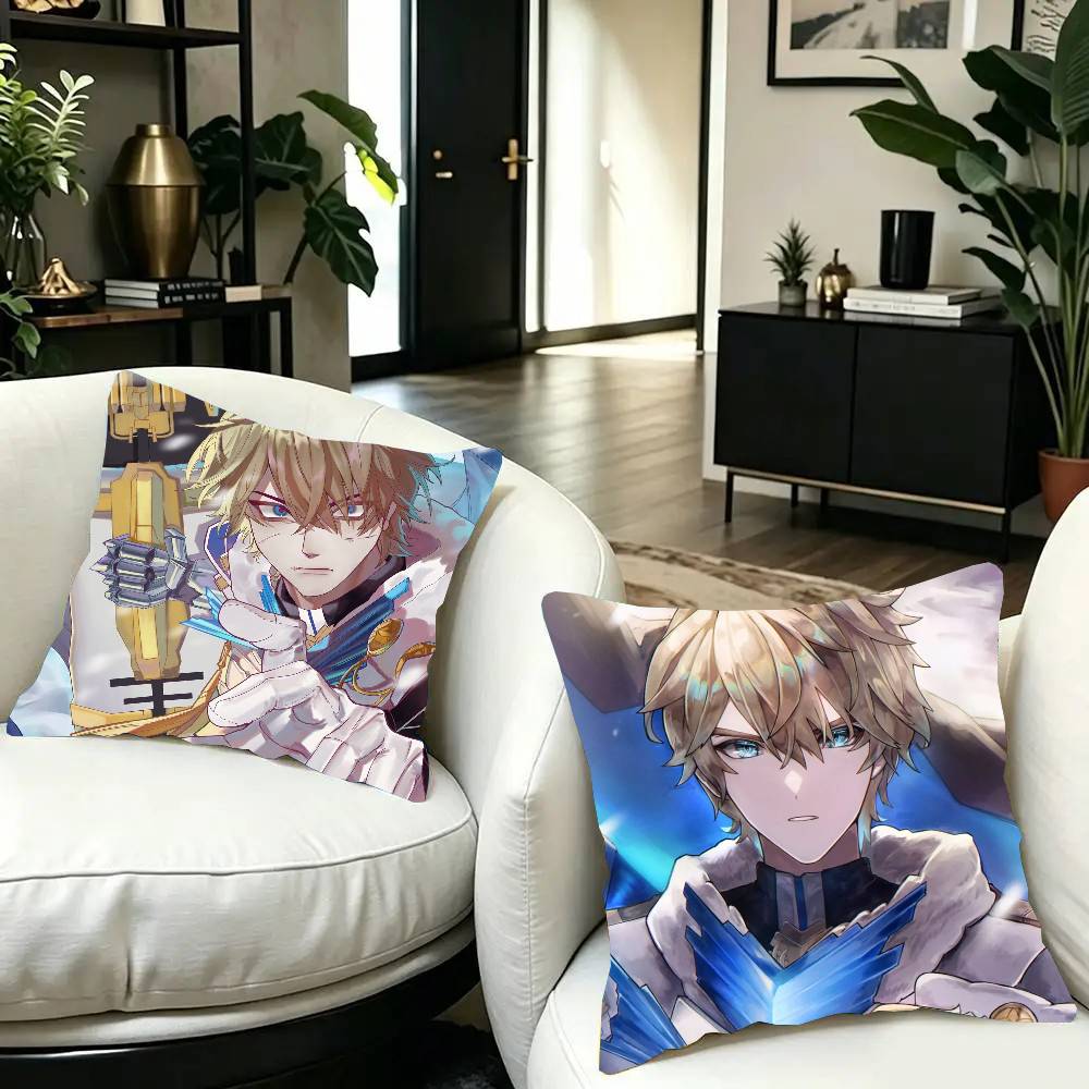 Gepard Landau Game H-Honkai Star Rail Pillow Case Fashion Square Pillowcase Bedroom Sofa Room Ins Decoration Leisure
