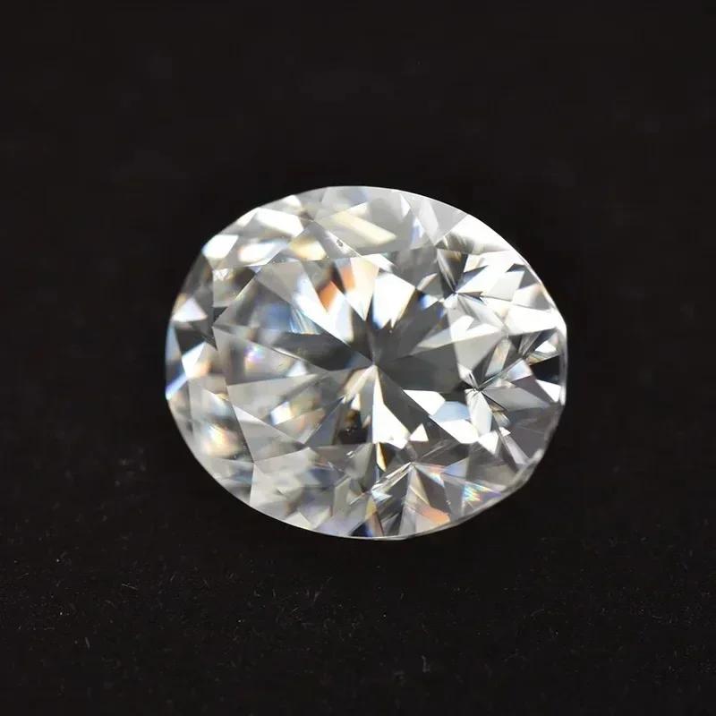 Moissanit Edelstein Oval Schliff D Farbe VVS1 Labor Synthetisch Erzeugt Hitze Diamant für DIY Schmuckherstellung Materialien mit Bericht