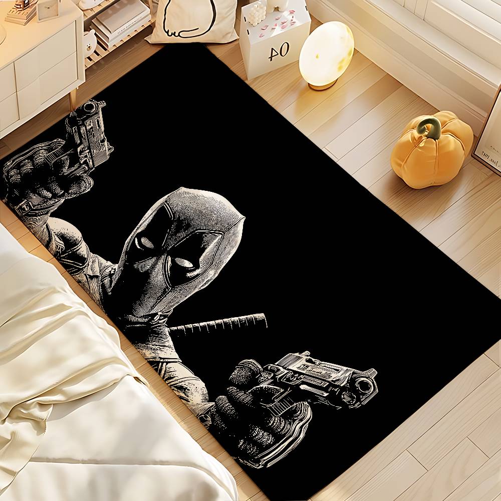 Cute-D-deadpool-S Movie Floor Mat Bathroom Absorbent Mat Simple Door Dirt-resistant Mat Home Kitchen Mat Foot Mat Entry Mat