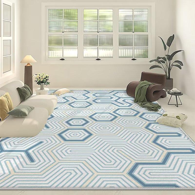 Simple Living Room Carpet Coffee Table Modern Large Area Household Use Anti Slip Room Bedroom Bedside Mat