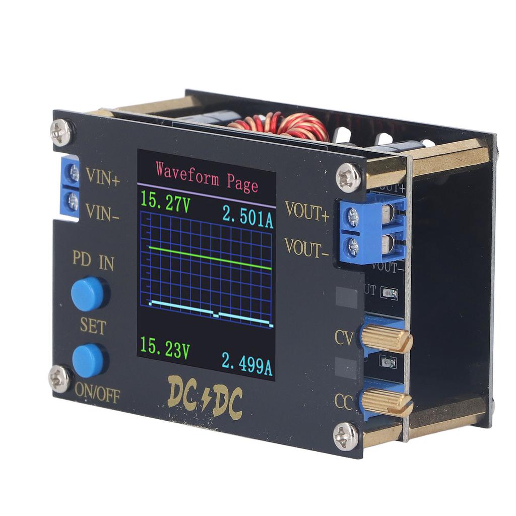 DC Buck Boost Converter Adjustable Voltage CC CV Power Supply Module 7?32V 4A 50W