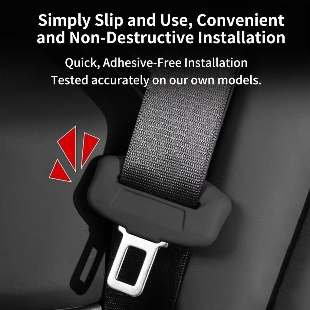 1PCS Universal Car Seat Belt Buckle Cover Protector Anti-collision Case Silicone Protection Wear Car Interior Accessories